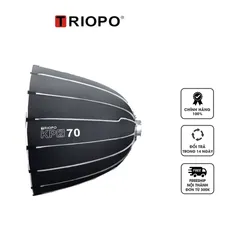 Softbox Parabolic Triopo KP2 ngàm Bowen với lưới tổ ong - Thiết bị chiếu sáng chuyên nghiệp cho chụp ảnh cận cảnh, dễ lắp ráp và gập gọn