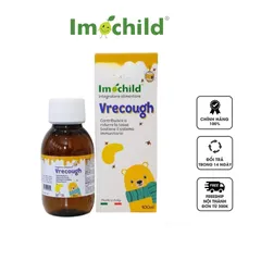 Siro Ho Vrecough Imochild 100ml cho Bé Trên 1 Tuổi - Hỗ Trợ Sức Khỏe và Tăng Cường Đề Kháng, Hương Vị Thơm Ngon Dễ Uống