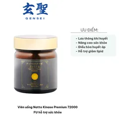 Viên uống Natto Kinase Premium 72000 FU - Hỗ trợ sức khỏe tổng thể với chiết xuất đậu tương lên men và thảo dược quý hiếm