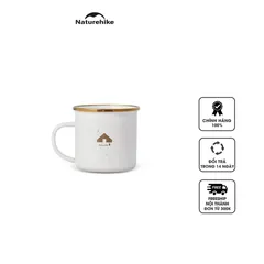 Cốc Tráng Men Dã Ngoại Naturehike CNK2300CW013 350ml - Chất Liệu Kim Loại Bền Bỉ, Thiết Kế Đẹp Mắt, Phù Hợp Cắm Trại, Du Lịch