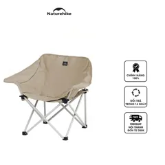 Ghế xếp thư giãn gấp gọn Naturehike Armrest Moon Chair CNH23JU13002 - Thiết kế công thái học, khung thép chắc chắn, lý tưởng cho cắm trại và dã ngoại