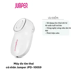 Máy Đo Tim Thai Cá Nhân Jumper JPD-100S9 - Thiết Bị Siêu Âm Kết Nối Ứng Dụng, Phát Hiện Nhịp Tim Thai Nhi Chính Xác