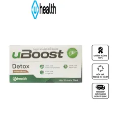 Nước uống giải rượu uBoost Detox - Thải độc thiên nhiên, hỗ trợ bảo vệ gan, giảm mệt mỏi, phục hồi sức khỏe hiệu quả 50ml x 10 chai