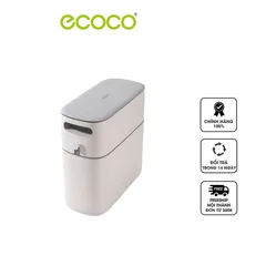 Thùng rác Ecoco E2244 12L - Thiết kế thông minh, nhấn mở tiện lợi cho nhà bếp, phòng tắm và văn phòng - Chất liệu nhựa ABS cao cấp