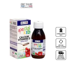 Siro Bổ Sung Canxi và Vitamin D Cho Trẻ Em - Hỗ Trợ Phát Triển Chiều Cao và Xương Chắc Khỏe - Eric Favre 125ml