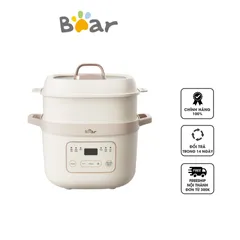 Nồi nấu chậm đa năng Bear SB-NNC16 1.6L - Thiết kế hiện đại, 6 chế độ nấu tiện lợi, giữ trọn dinh dưỡng cho món ăn thơm ngon