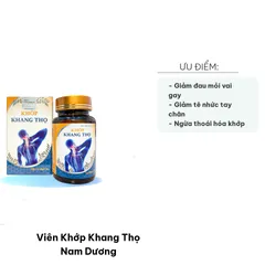 Viên Khớp Khang Thọ Nam Dương - Hỗ Trợ Xương Khớp Từ Thảo Mộc Tự Nhiên, Giảm Đau Nhức, Dễ Dùng, Hộp 40g