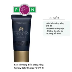 Kem Nền Trang Điểm Chống Nắng Ternary Color Change FD SPF 31 - Lớp Nền Siêu Mịn, Dưỡng Ẩm, Không Gây Nổi Mụn