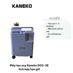 Máy tạo oxy Kaneko DO2-3E với hẹn giờ - Cung cấp oxy 1-3 lít/phút, nồng độ trên 90% cho sức khỏe tối ưu