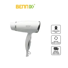 Máy Sấy Tóc Gấp Bennix BN-3110 - Công Suất 1800W, 3 Chế Độ Sấy, Thiết Kế Thông Minh, Dễ Dàng Mang Theo