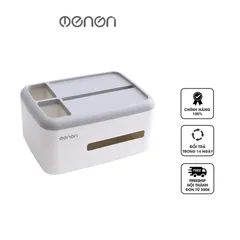 Hộp đựng khăn giấy để bàn OENON HG318 - Thiết kế hiện đại, nhựa ABS, 2 ngăn lớn và 2 ngăn nhỏ, tiện lợi cho gia đình và văn phòng