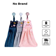Combo 3 Khăn Lau Tay Nhà Bếp Treo Tường Hình Thú Cotton Mềm Mại - Lưu Giữ Vệ Sinh Gọn Gàng Cho Không Gian Bếp