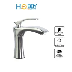 Vòi Lavabo Nóng Lạnh Inox 304 Hobby Home Decor VRM4 - Thiết Kế Sang Trọng, Chất Liệu Bền Bỉ, Tiện Lợi Cho Mọi Nhà Tắm