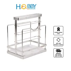 Kệ Đựng Nắp Vung Thớt Dao Inox 304 Hobby Home Decor TT11 - Thiết Kế Hiện Đại, Sang Trọng, Gọn Gàng Cho Nhà Bếp