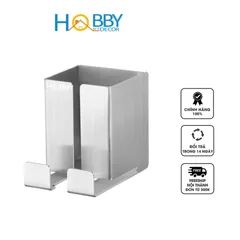 Kệ đựng máy cạo râu dán tường Inox 304 - Thiết kế sang trọng tiện lợi cho phòng tắm, tiết kiệm không gian, thương hiệu Hobby Home Decor MCR2