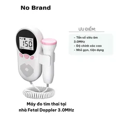 Máy Đo Tim Thai Tại Nhà Fetal Doppler 3.0MHz - Thiết Bị Siêu Âm Cao Cấp Nghe Nhịp Tim Thai Nhi Chính Xác Từ 9 Tuần Trở Lên