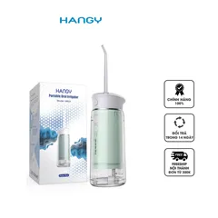 Máy tăm nước gấp gọn 3 chế độ làm sạch Hangy HM23 - Công nghệ tia nước siêu âm, áp suất 120PSI, chăm sóc răng miệng hiệu quả tại nhà