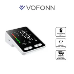 Máy đo huyết áp bắp tay điện tử Vofonn AXD-806 - Công nghệ đo dao động, chính xác, lưu 90 lần đo cho 2 người dùng, màn hình LED lớn.
