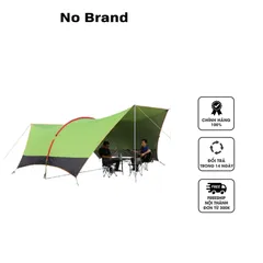 Lều Cắm Trại Mái Vòm Tán Hở Không Đáy 6x3.8m - Lều Du Lịch Không Gian Rộng Chống Nắng Mưa, Phụ Kiện Kèm Theo