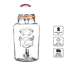 Bình đựng nước thủy tinh Kilner Original 8L - Thiết kế hiện đại cho nước trái cây, cocktail và tiệc tùng - Quà tặng lý tưởng cho gia đình