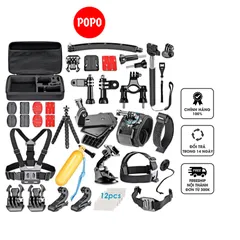 Bộ Phụ Kiện Gopro, Sjcam POPO 50 Món - Hỗ Trợ Action Camera Chất Lượng Cao, Đồ Thể Thao Du Lịch Tối Ưu
