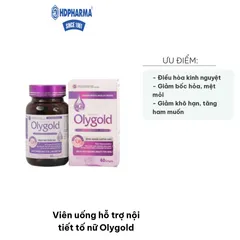 Viên uống hỗ trợ nội tiết tố nữ Olygold - Cân bằng hormone, giảm khô hạn và rối loạn kinh nguyệt cho phụ nữ trên 30 tuổi