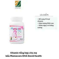 Vitamin Tổng Hợp Mamacare DHA cho Mẹ Bầu - 60 Viên Hỗ Trợ Thai Kỳ Khỏe Mạnh và Phát Triển Thai Nhi