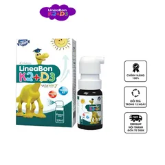 Tinh khiết LineaBon K2+D3 Xịt 10ml - Vitamin D3 và K2 cho Bé - Hỗ trợ Phát Triển Chiều Cao và Xương Khỏe Mạnh