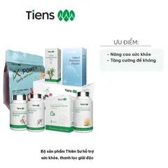 Bộ sản phẩm Thiên Sư hỗ trợ sức khỏe - Thanh lọc, giải độc với 8 loại thực phẩm chức năng dinh dưỡng cao cấp hỗ trợ tăng cường đề kháng.