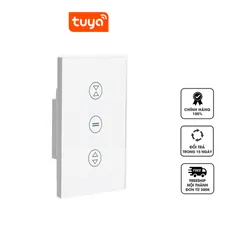 Công Tắc Cửa Cuốn Thông Minh WiFi + Bluetooth Tuya SmartLife - Điều Khiển Từ Xa, Tương Thích 99% Cửa Cuốn Tại Việt Nam
