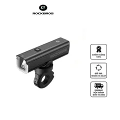 Đèn Pha Xe Đạp Cảm Biến Rockbros 1500 Lumens Sạc Type C, Chống Nước IPX6, Chiếu Sáng 200 Mét - Phụ Kiện Thể Thao An Toàn