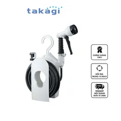 Bộ Vòi Tưới Cây 10m Takagi R110CG - Thiết Kế Nhỏ Gọn Tiện Dụng Cho Khu Vườn, 7 Chế Độ Phun Nước, Ống Dây Chất Lượng Cao