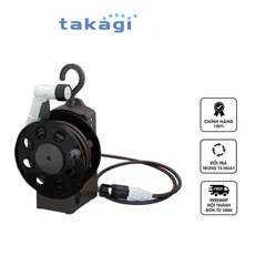 Bộ cuộn vòi tưới cây treo tường đa năng Takagi R1410BR 10m - 4 chế độ phun, thiết kế gọn nhẹ, tiện lợi cho khu vườn xanh tươi