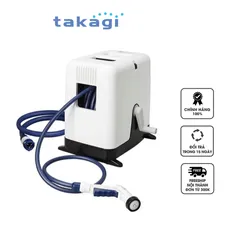 Bộ Vòi Tưới Cây Takagi RC330TNB 30m - Cơ Chế Cuộn Dây Thông Minh, 4 Chế Độ Phun Tiện Dụng Cho Làm Vườn và Rửa Xe
