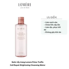 Nước Tẩy Trang Lomere Prime Truffle Cell Repair 300ml - Làm Sạch Sâu, Phục Hồi Da, Cấp Ẩm Tự Nhiên, Dành Cho Mọi Loại Da