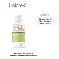 Dung dịch vệ sinh Intimate Care Kolorex Horopito Wash cho cả nam và nữ - Công thức sạch nhẹ, cân bằng pH, hỗ trợ chống nấm 100ml