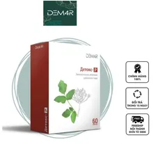 Viên uống hỗ trợ thải độc Detox-R Dem4R - Thanh lọc cơ thể, tăng cường miễn dịch, hộp 60 viên bổ sung vitamin và khoáng chất.