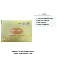 Baginine Eco Plus Hàn Quốc - Thực phẩm chức năng hỗ trợ đẹp da, tăng cường sức khỏe, bồi bổ cơ thể và tăng cường miễn dịch, hộp 15 gói
