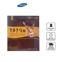 Nước Hồng Sâm Nhung Hươu Korean Red Ginseng Deer Antlers Hàn Quốc - Tăng Cường Sức Khỏe, Giảm Mệt Mỏi, Hỗ Trợ Miễn Dịch, Gói 70ml