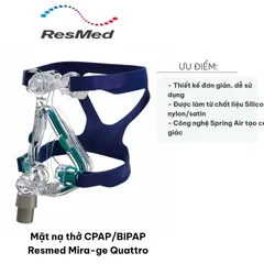 Mặt nạ thở CPAP/BIPAP Resmed Mira-ge Quattro - Thiết kế tinh xảo, thoải mái, hiệu suất cao cho giấc ngủ ngon