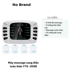 Máy Massage Xung Điện Toàn Thân YTK-309B - 12 Tính Năng Chuyên Nghiệp, Giúp Thư Giãn, Giảm Đau Nhức, Tăng Cường Sức Khỏe