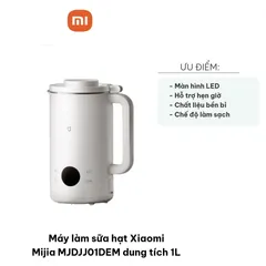 Máy làm sữa hạt Xiaomi Mijia MJDJJ01DEM 1L - Thiết bị thông minh xay hạt, nấu sữa dinh dưỡng cho gia đình nhỏ, dễ sử dụng