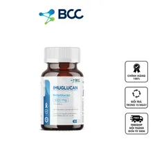 Viên uống Imuglucan BCC Pharma - Hỗ trợ tăng cường sức đề kháng và miễn dịch, phục hồi sức khỏe cho người lớn, 30 viên/hộp
