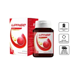 Viên uống giảm mỡ máu Lipixgo - Hỗ trợ tim mạch, ổn định huyết áp, tăng sức bền cho mạch máu - Hộp 30 viên từ Trang Ly Pharma