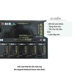 Hắc Sâm Thái Lát Tẩm Mật Ong Bio Apgold Hankook Panax Hàn Quốc - Tăng Cường Sức Khỏe và Đề Kháng 100g