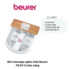 Bồn Massage Ngâm Chân Beurer FB 65 - 3 Chức Năng Hiện Đại, Thư Giãn Cải Thiện Tuần Hoàn, Hỗ Trợ Sức Khỏe Chân