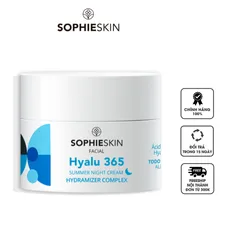 Kem Dưỡng Ẩm Ban Đêm Sophieskin Hyalu 365 Summer Night Cream - Cấp ẩm Chuyên Sâu, Dành Cho Da Dầu và Hỗn Hợp, Thiết Kế Đặc Biệt Mùa Hè