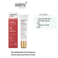 Kem Dưỡng Mắt và Môi Sesderma Daeses Eye & Lip Contour Cream - Chống Nhăn, Cấp Ẩm và Săn Chắc Vùng Da Quanh Mắt, Môi 15ml