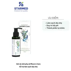 Gel Vệ Sinh Phụ Nữ Moon's Care 100ml - Chăm Sóc Sức Khỏe Phái Đẹp, Làm Sạch Dịu Nhẹ, Duy Trì Độ pH Cân Bằng, Cảm Giác Tươi Mát