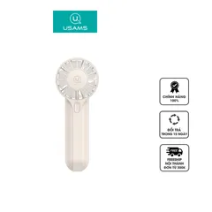 Quạt Mini Cầm Tay USAMS ZB288 - Quạt Tích Điện 1200mAh Thiết Kế Nhỏ Gọn, 3 Chế Độ Gió, Sạc USB Tiện Lợi